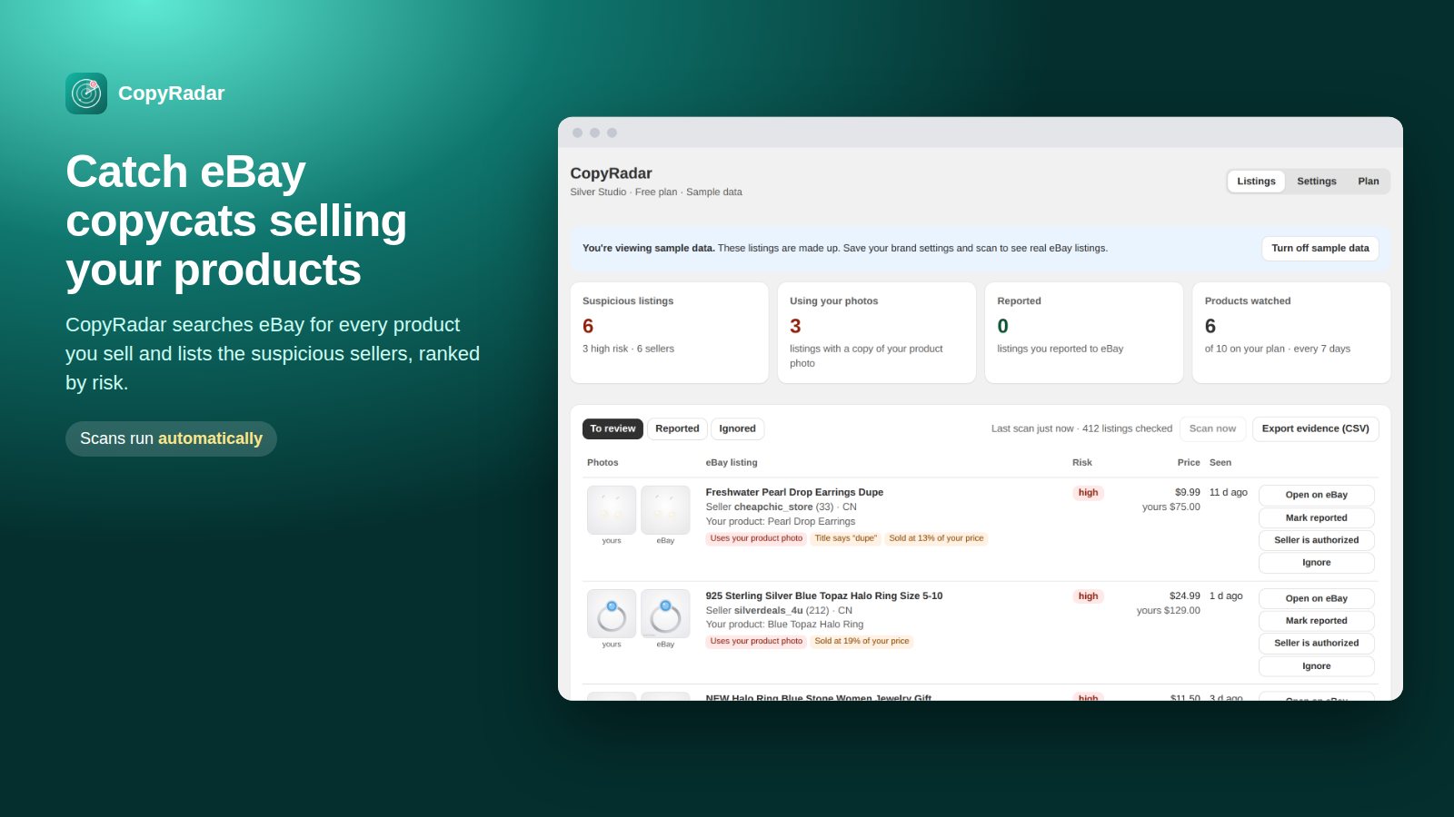 CopyRadar screenshot
