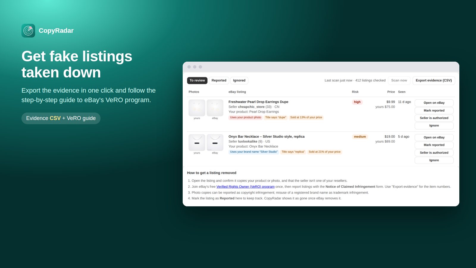 CopyRadar screenshot