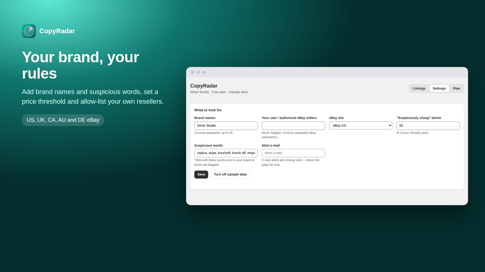CopyRadar screenshot