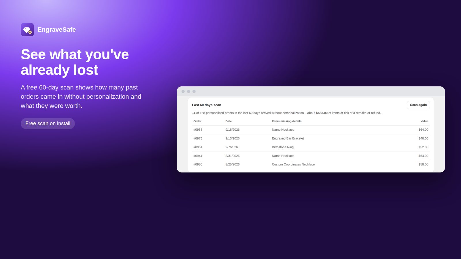 EngraveSafe screenshot