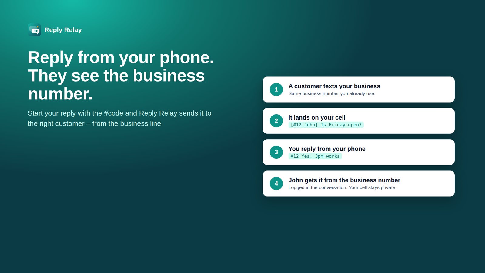 Reply Relay screenshot