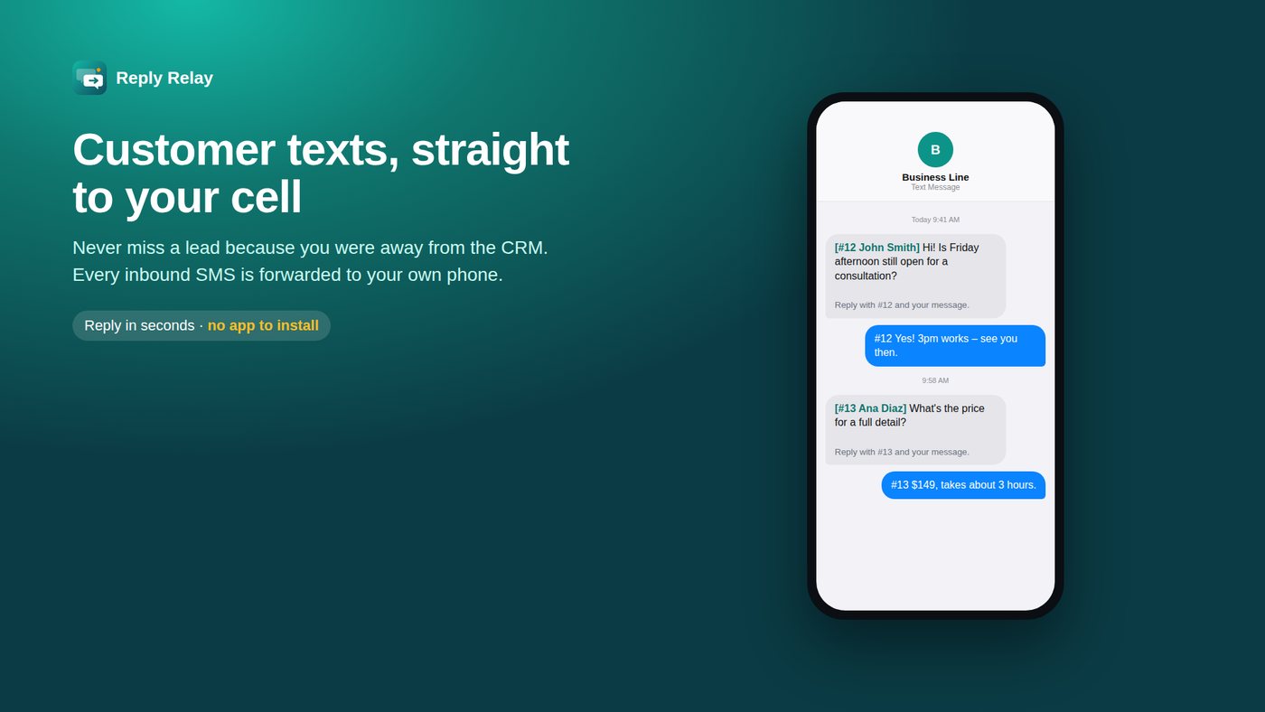 Reply Relay screenshot